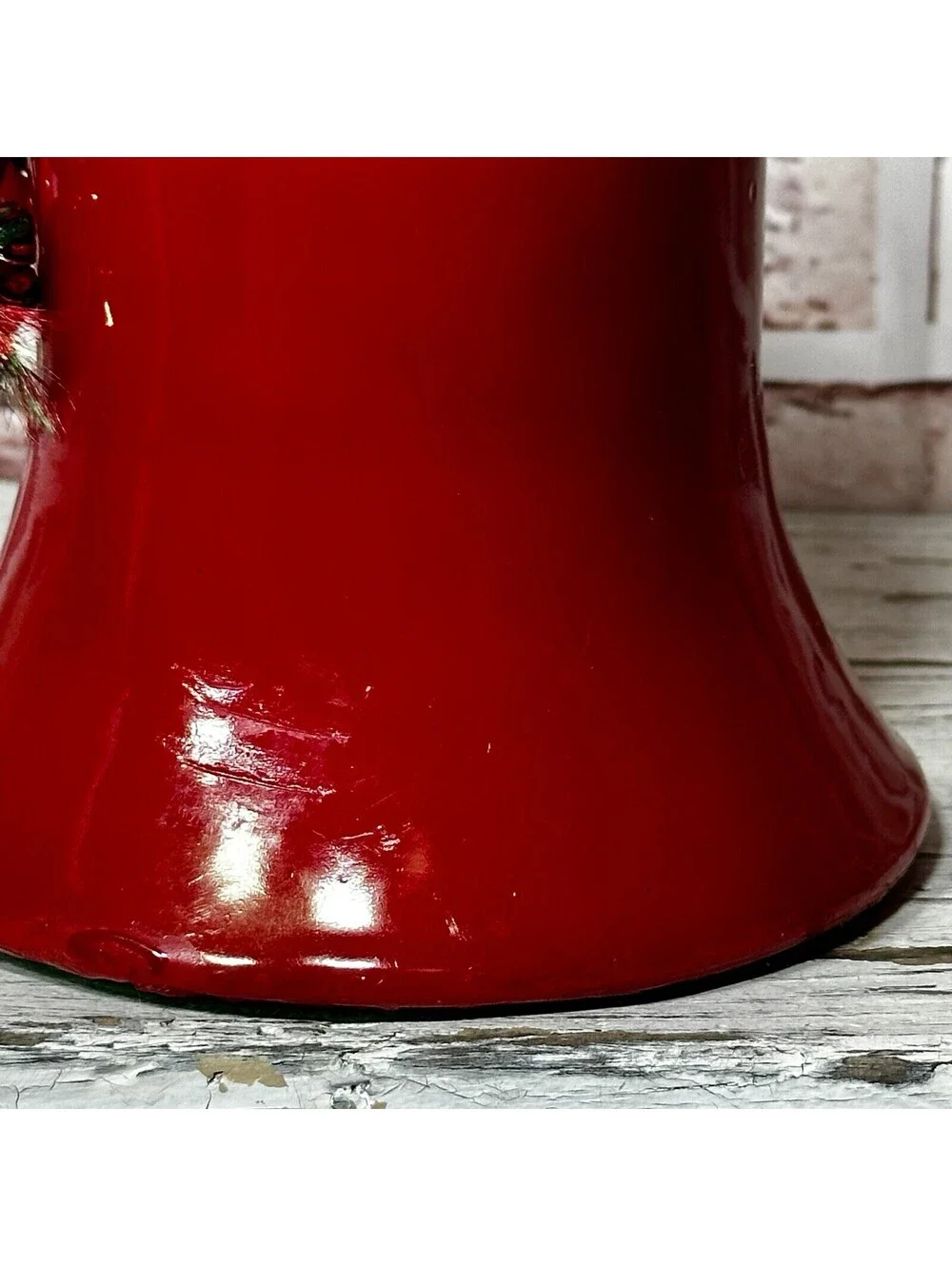 NOS! Vintage 1970’s PAUL HOGE Wax Red Christmas Bell Candle 6” Made In U.S.A.